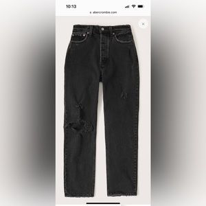 Abercrombie Curve Love High Rise Dad Jeans